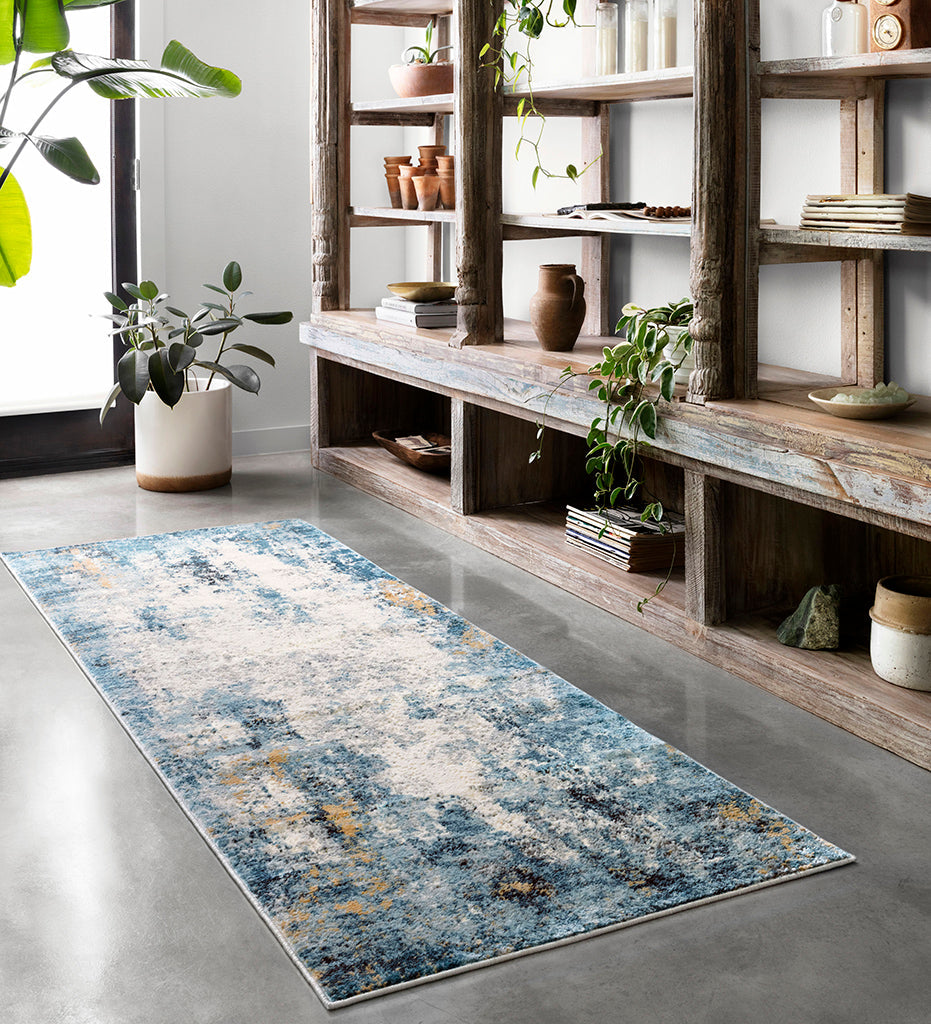 Allred Collaborative - Loloi - Alchemy ALC-05 Denim / Ivory Rug - Alchemy ALC-05 Denim / Ivory Rug - ALCHALC-05DEIV2840