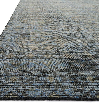 Allred Collaborative - Loloi - Amara AMM-05 Blue / Gold Rug - Amara AMM-05 Blue / Gold Rug - AMARAAMM-05BLGD-2030