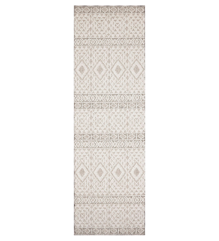 Allred Collaborative - Loloi - COL-04 Silver / Ivory Indoor / Outdoor Rug - COL-04 Silver / Ivory Indoor / Outdoor Rug - COLECOL-04SIIV2134