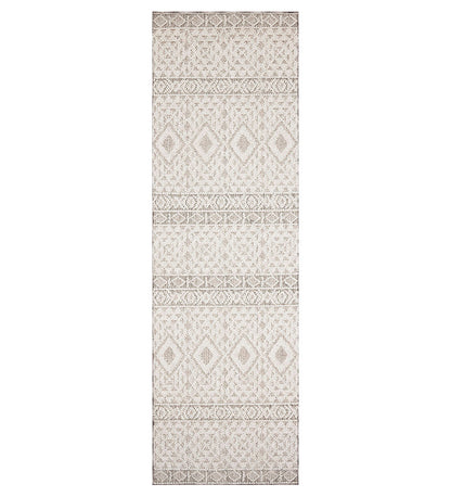 Allred Collaborative - Loloi - COL-04 Silver / Ivory Indoor / Outdoor Rug - COL-04 Silver / Ivory Indoor / Outdoor Rug - COLECOL-04SIIV2134