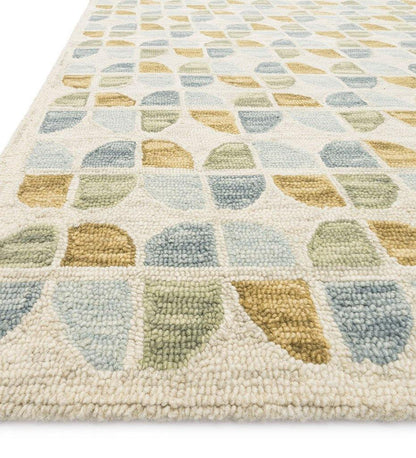 Allred Collaborative - Loloi - Hallu HAL-04 Ivory / Sky Rug - Hallu HAL-04 Ivory / Sky Rug - HALUHAL-04IVSC-2339