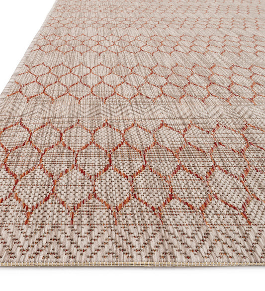 Allred Collaborative - Loloi - Isle IE-01 Beige / Rust Indoor / Outdoor Rug - Isle IE-01 Beige / Rust Indoor / Outdoor Rug - ISLEIE-01BERU2239