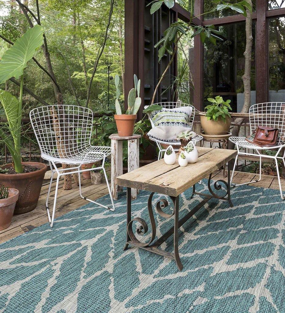 Allred Collaborative - Loloi - Isle IE-02 Teal / Grey Indoor / Outdoor Rug - Isle IE-02 Teal / Grey Indoor / Outdoor Rug - ISLEIE-02TEGY2239