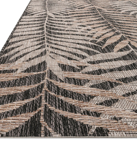 Allred Collaborative - Loloi - Isle IE-08 Natural / Black Indoor / Outdoor Rug - Isle IE-08 Natural / Black Indoor / Outdoor Rug - ISLEIE-08NABL2239