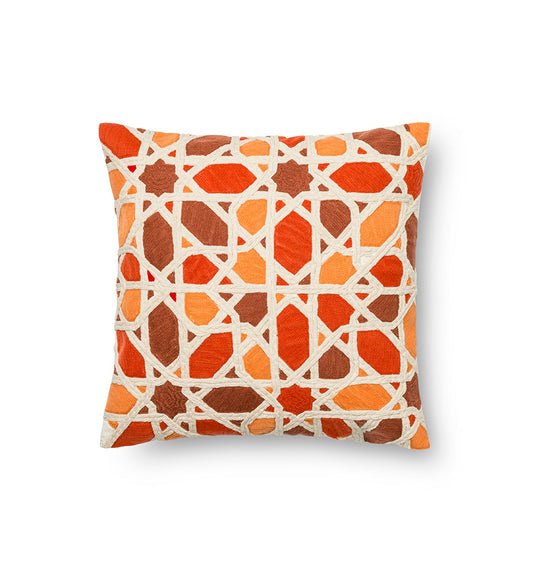 Allred Collaborative - Loloi - P0301 Orange / Red Pillow - P0301 Orange / Red Pillow - P012P0301ORREPIL1