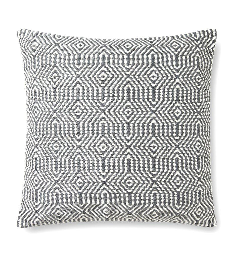 Allred Collaborative - Loloi - P0339 Charcoal & White Indoor/Outdoor Pillow - P0339 Charcoal & White Indoor/Outdoor Pillow - P051P0339CCWHPIL3