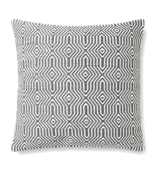 Allred Collaborative - Loloi - P0339 Charcoal & White Indoor/Outdoor Pillow - P0339 Charcoal & White Indoor/Outdoor Pillow - P051P0339CCWHPIL3