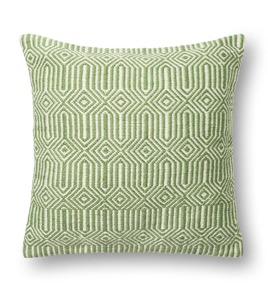 Allred Collaborative - Loloi - P0339 Green & Ivory Indoor /Outdoor Pillow - P0339 Green & Ivory Indoor /Outdoor Pillow - PSETP0339GRIVPIL3