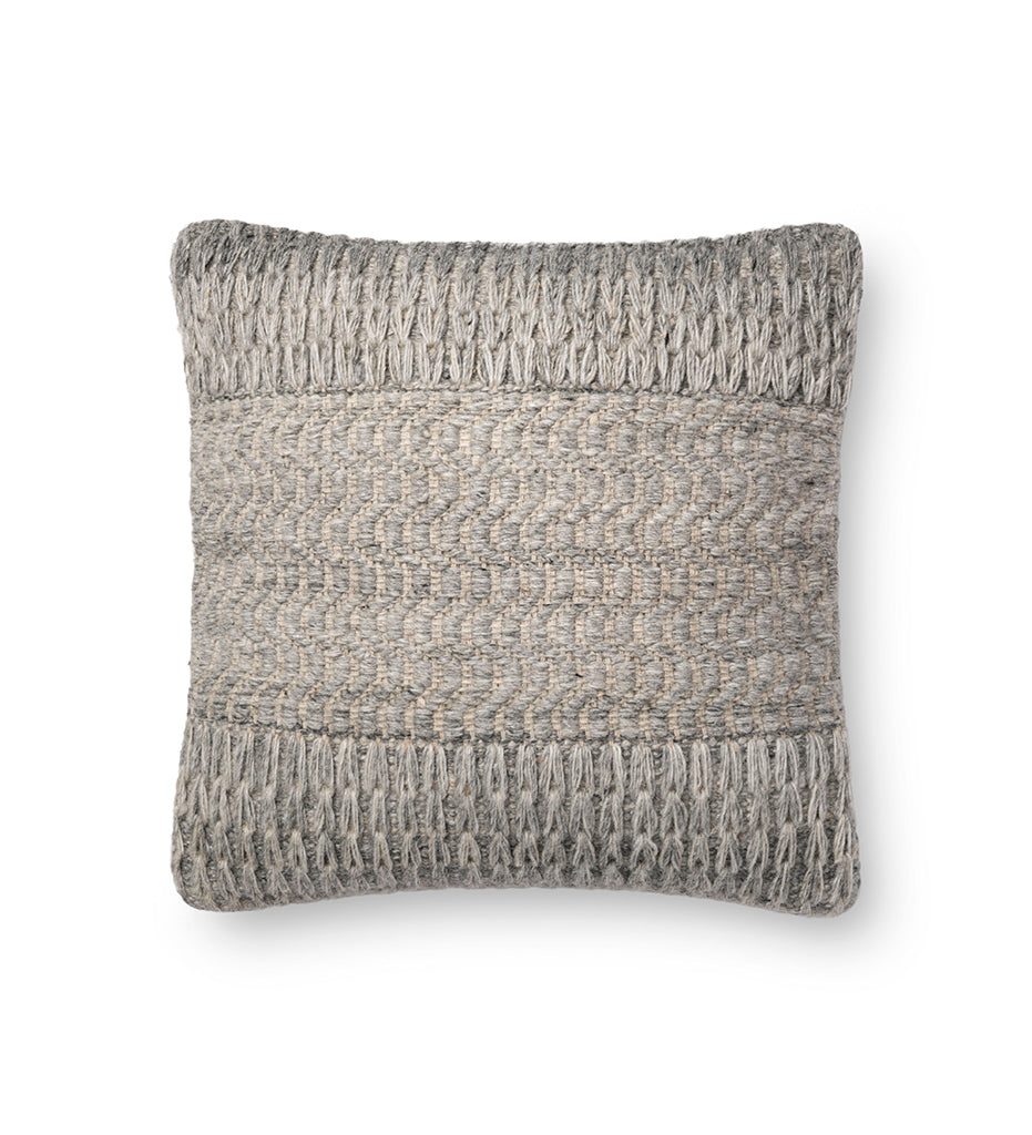 Allred Collaborative - Loloi - P0697 Grey Pillow - P0697 Grey Pillow - P140P0697GY00PIL1