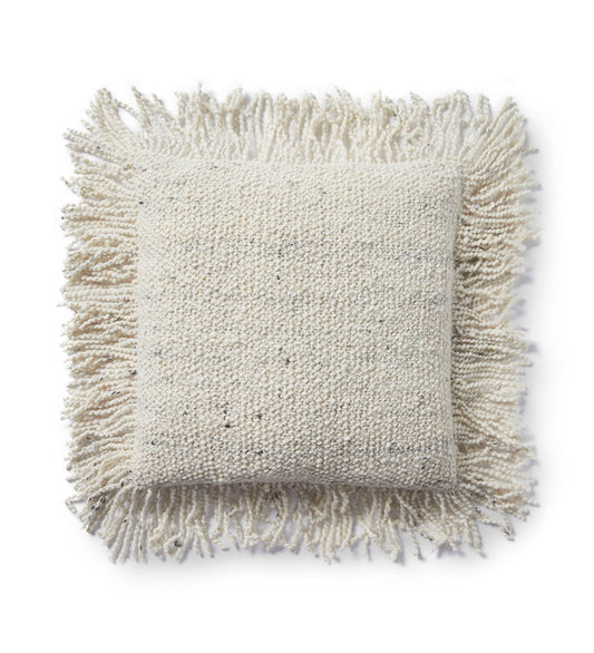 Allred Collaborative - Loloi - PLL0033 Ivory Pillow - PLL0033 Ivory Pillow - P038PLL0033IV00PIL1