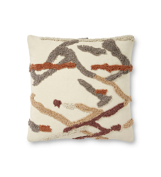 Allred Collaborative - Loloi - PLL0044 Ivory / Multi Pillow - PLL0044 Ivory / Multi Pillow - P098PLL0044IVMLPIL1