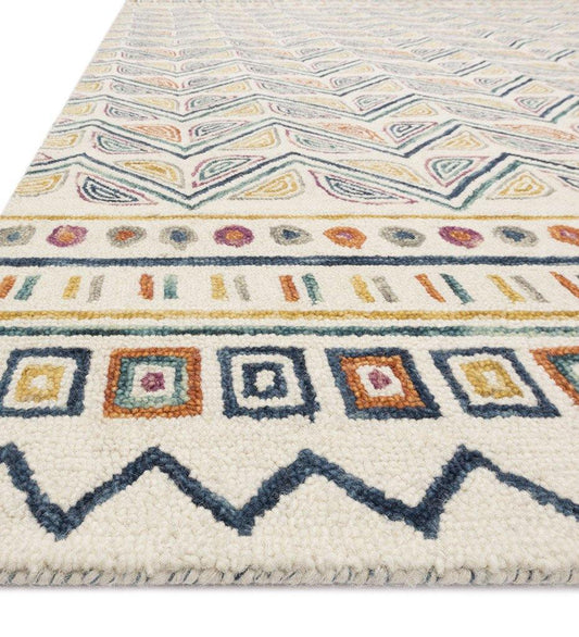 Allred Collaborative - Loloi - Priti PRT-03 Ivory / Multi Rug - Priti PRT-03 Ivory / Multi Rug - PRITPRT-03IVML2339