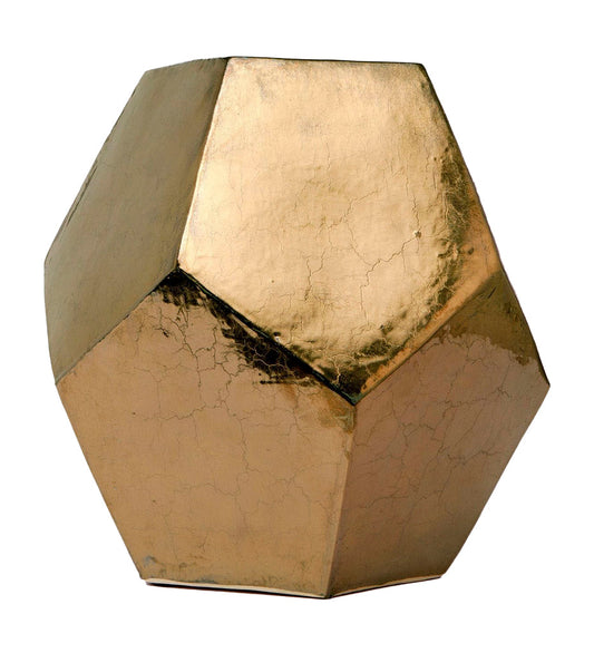 Allred Collaborative - Made Goods - Cole Stool - Crackled Gold - Cole Stool - Crackled Gold - FURCOLESTLGL