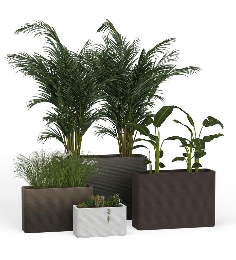 Allred Collaborative - Mobius - Avila Small Rectangular Planter - Stacks - - Avila Small Rectangular Planter - Stacks - - RCT1_13x24_0.24x1.00_P01_GLCL