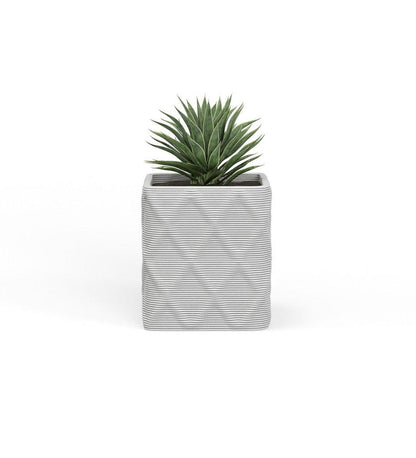 Allred Collaborative - Mobius - Montara Small Square Planter - Diamond - - Montara Small Square Planter - Diamond - - QDR1_13x12_0.24x1.00_PD1_GLCL