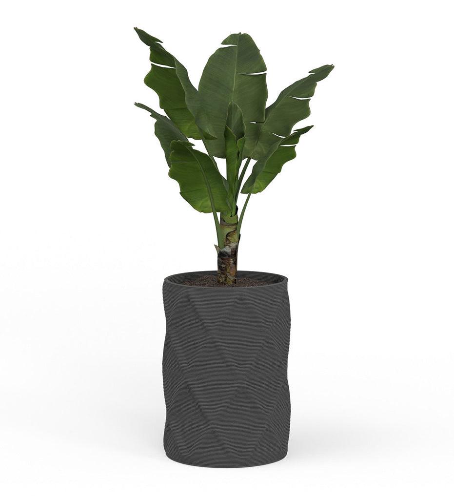 Allred Collaborative - Mobius - Solana Large Round Planter - Diamond - - Solana Large Round Planter - Diamond - - CYL1_26x19_0.24x1.25_PD1_GLCL