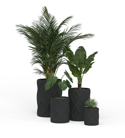 Allred Collaborative - Mobius - Solana Medium Round Planter - Diamond - - Solana Medium Round Planter - Diamond - - CYL1_20x16_0.24x1.25_PD1_GLCL