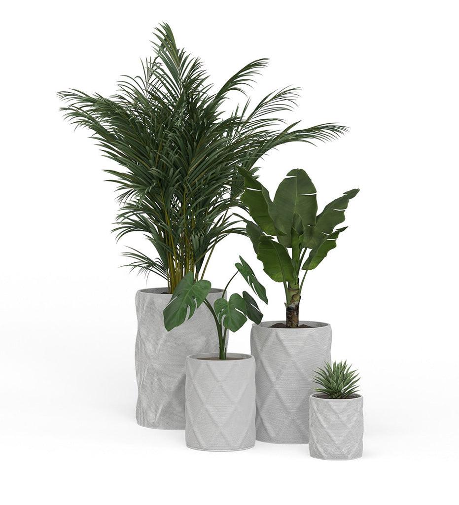 Allred Collaborative - Mobius - Solana Medium Round Planter - Diamond - - Solana Medium Round Planter - Diamond - - CYL1_20x16_0.24x1.25_PD1_GLCL