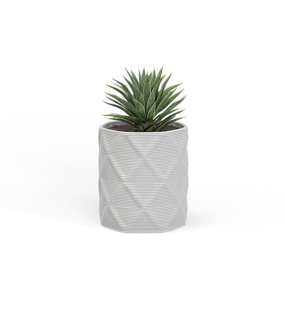 Allred Collaborative - Mobius - Solana Small Round Planter - Diamond - - Solana Small Round Planter - Diamond - - CYL1_13x12_0.24x1.00_PD1_GLCL