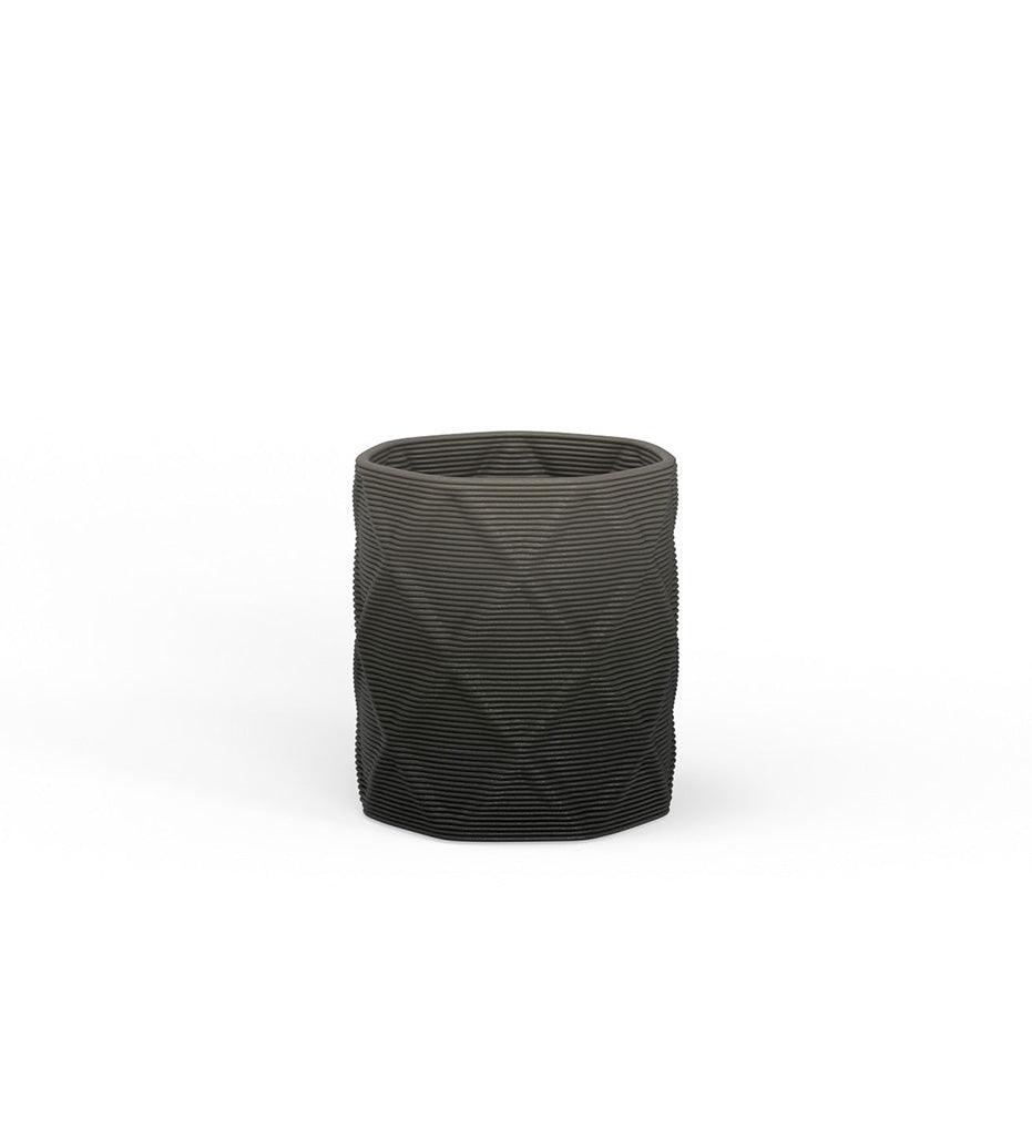 Allred Collaborative - Mobius - Solana Small Round Planter - Diamond - - Solana Small Round Planter - Diamond - - CYL1_13x12_0.24x1.00_PD1_HSLT