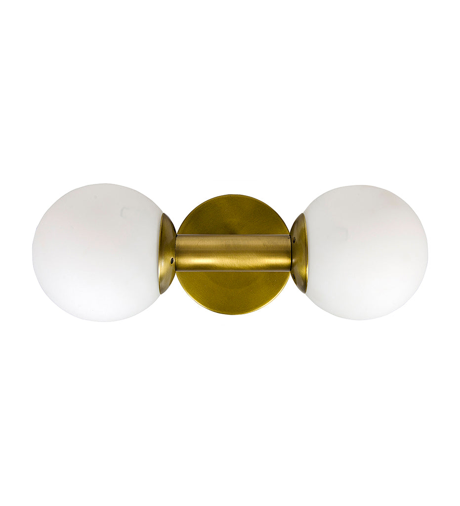 Allred Collaborative - Noir - Antiope Sconce - Antique Brass and Glass - Antiope Sconce - Antique Brass and Glass - LAMP548MB