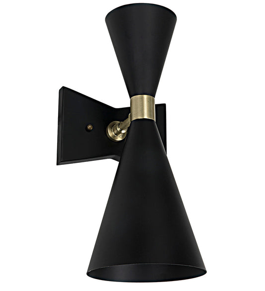 Allred Collaborative - Noir - Ariel Sconce - Black Steel - Ariel Sconce - Black Steel - LAMP743MTB