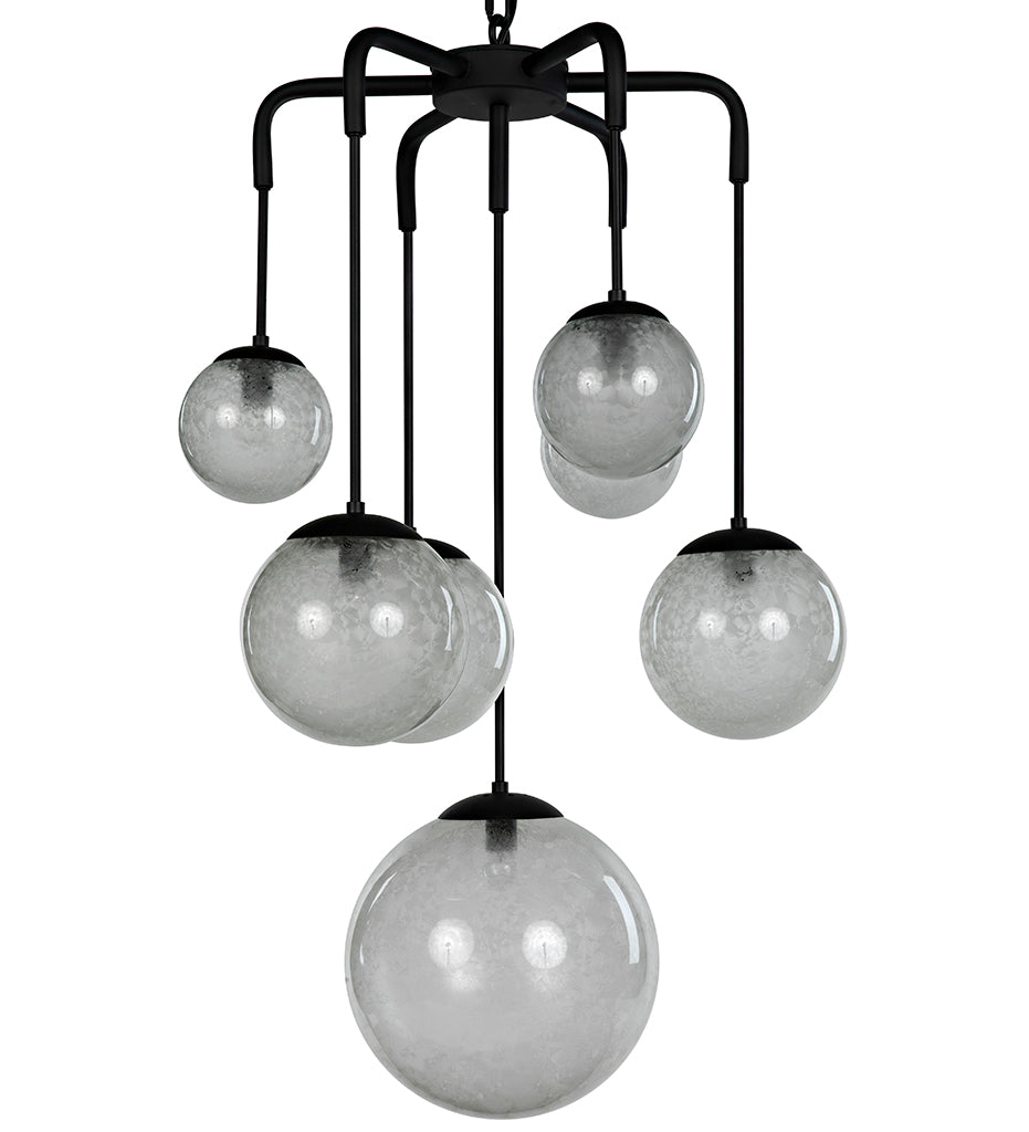 Allred Collaborative - Noir - Artemis Chandelier - Steel with Black Finish - Artemis Chandelier - Steel with Black Finish - LAMP762MTB