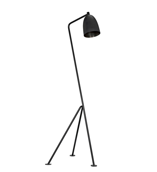 Allred Collaborative - Noir - Asti Floor Lamp - Black Steel - Asti Floor Lamp - Black Steel - LAMP445MTB