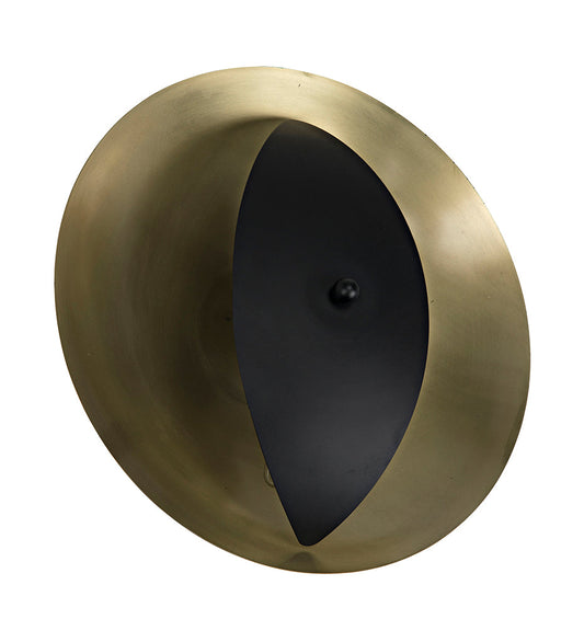 Allred Collaborative - Noir - Bengal Sconce - Steel with Brass Finish - Bengal Sconce - Steel with Brass Finish - LAMP745MB