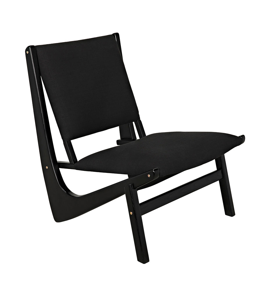 Allred Collaborative - Noir - Boomerang Chair - Charcoal Black - Boomerang Chair - Charcoal Black - AE-40CHB