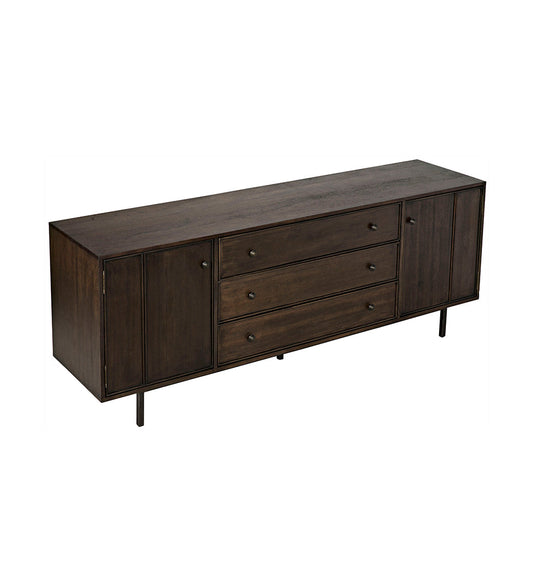 Allred Collaborative - Noir - Boston Sideboard - Ebony Walnut - Boston Sideboard - Ebony Walnut - GCON206EB