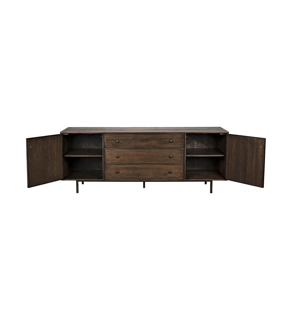 Allred Collaborative - Noir - Boston Sideboard - Ebony Walnut - Boston Sideboard - Ebony Walnut - GCON206EB