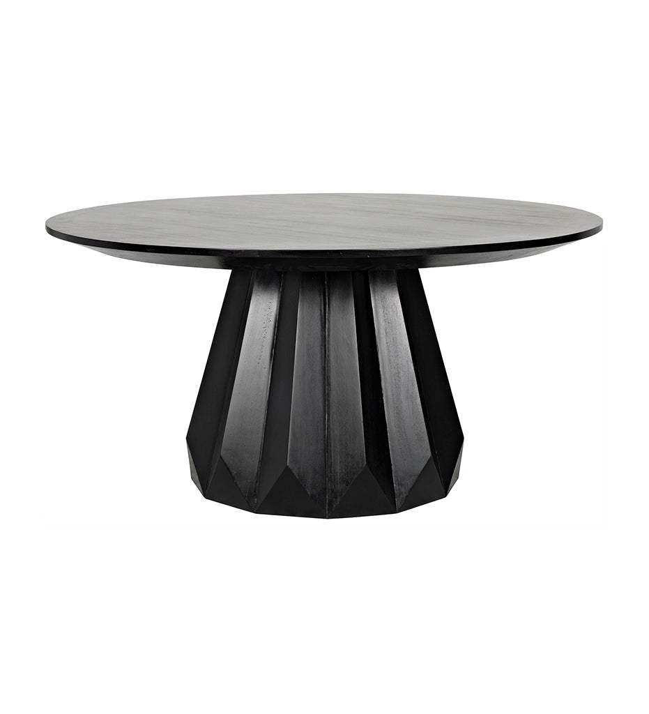 Allred Collaborative - Noir - Brosche Dining Table - Hand Rubbed Black - Brosche Dining Table - Hand Rubbed Black - GTAB550HB