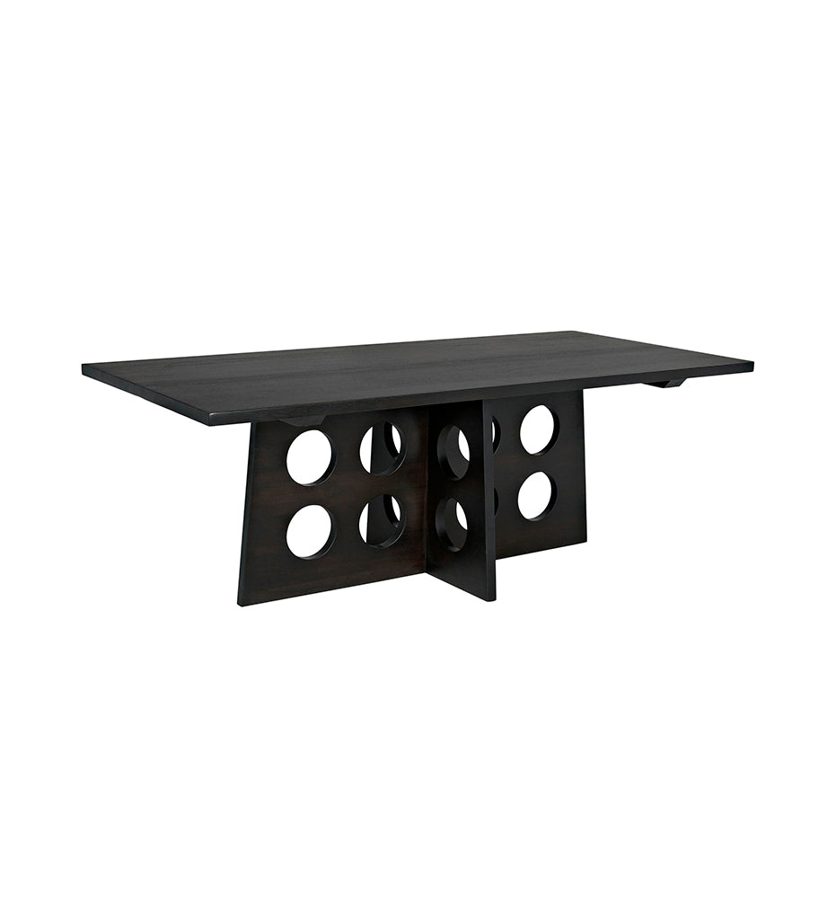 Allred Collaborative - Noir - Carlo Dining Table - Ebony Walnut - Carlo Dining Table - Ebony Walnut - GTAB574EB