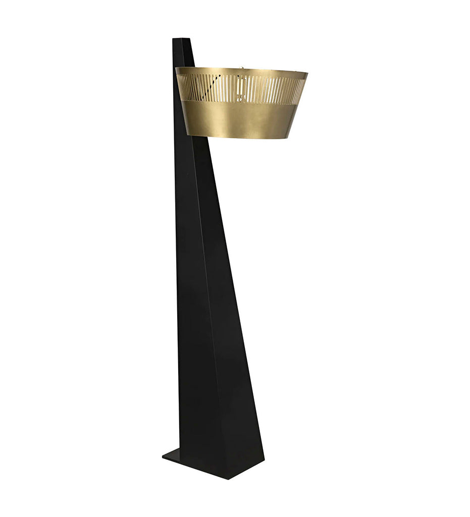 Allred Collaborative - Noir - Claudius Floor Lamp - Black of Brass Finished Steel - Claudius Floor Lamp - Black of Brass Finished Steel - LAMP759MB