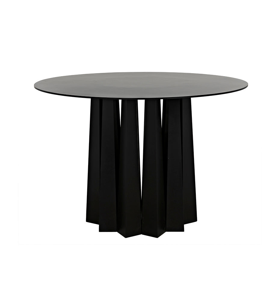 Allred Collaborative - Noir - Column Dining Table - Black Steel - Column Dining Table - Black Steel - GTAB559MTB