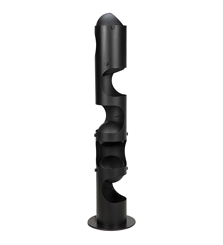 Allred Collaborative - Noir - Columna Floor Lamp - Black Steel - Columna Floor Lamp - Black Steel - LAMP756MTB