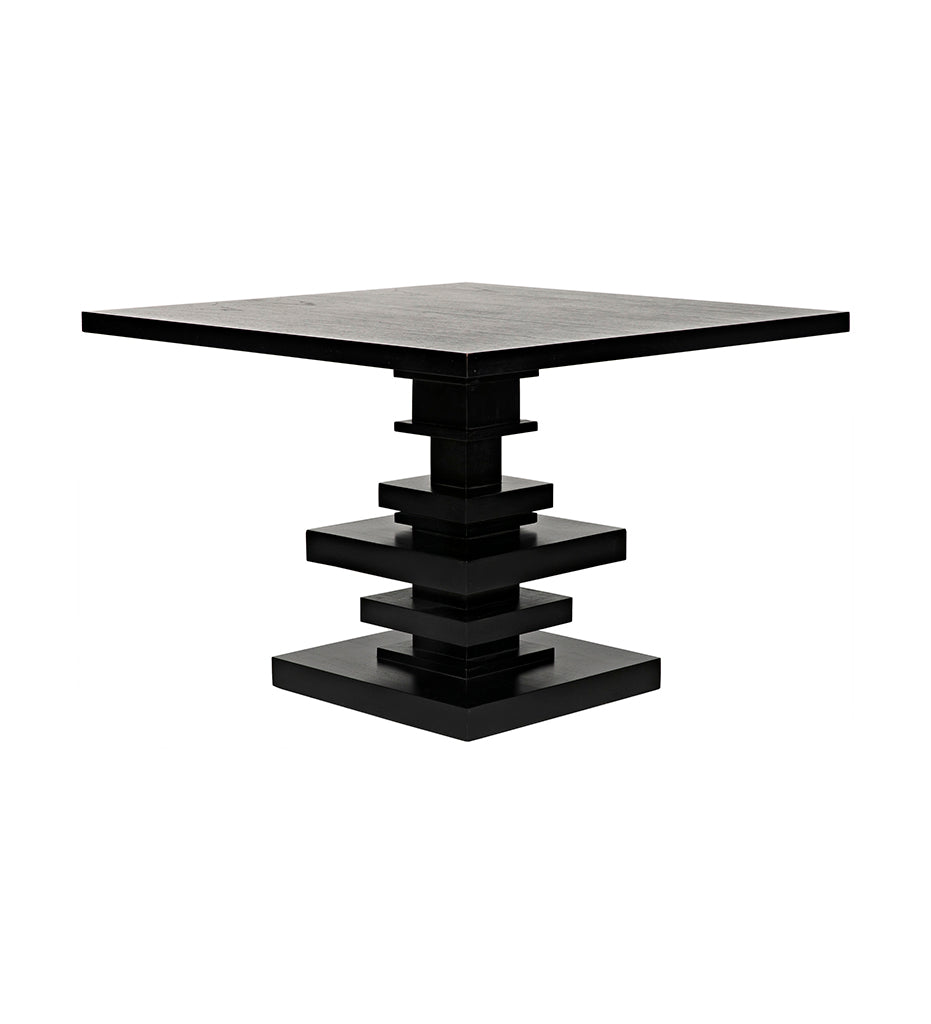 Allred Collaborative - Noir - Corum Square Table - Hand Rubbed Black - Corum Square Table - Hand Rubbed Black - GTAB543HB