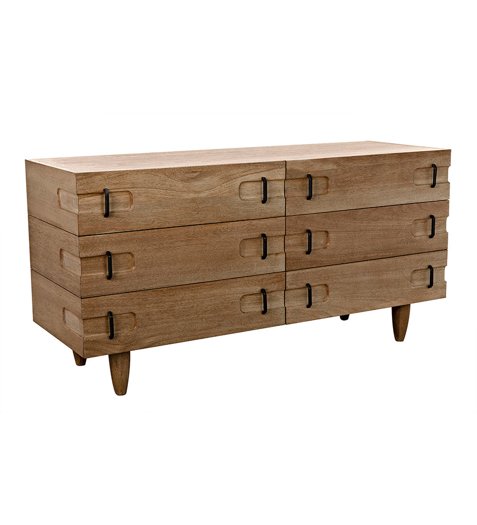 Allred Collaborative - Noir - David Sideboard - Washed Walnut - David Sideboard - Washed Walnut - GCON199WAW