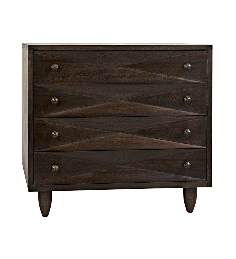 Allred Collaborative - Noir - Diamond Chest - Ebony Walnut - Diamond Chest - Ebony Walnut - GDRE180EB