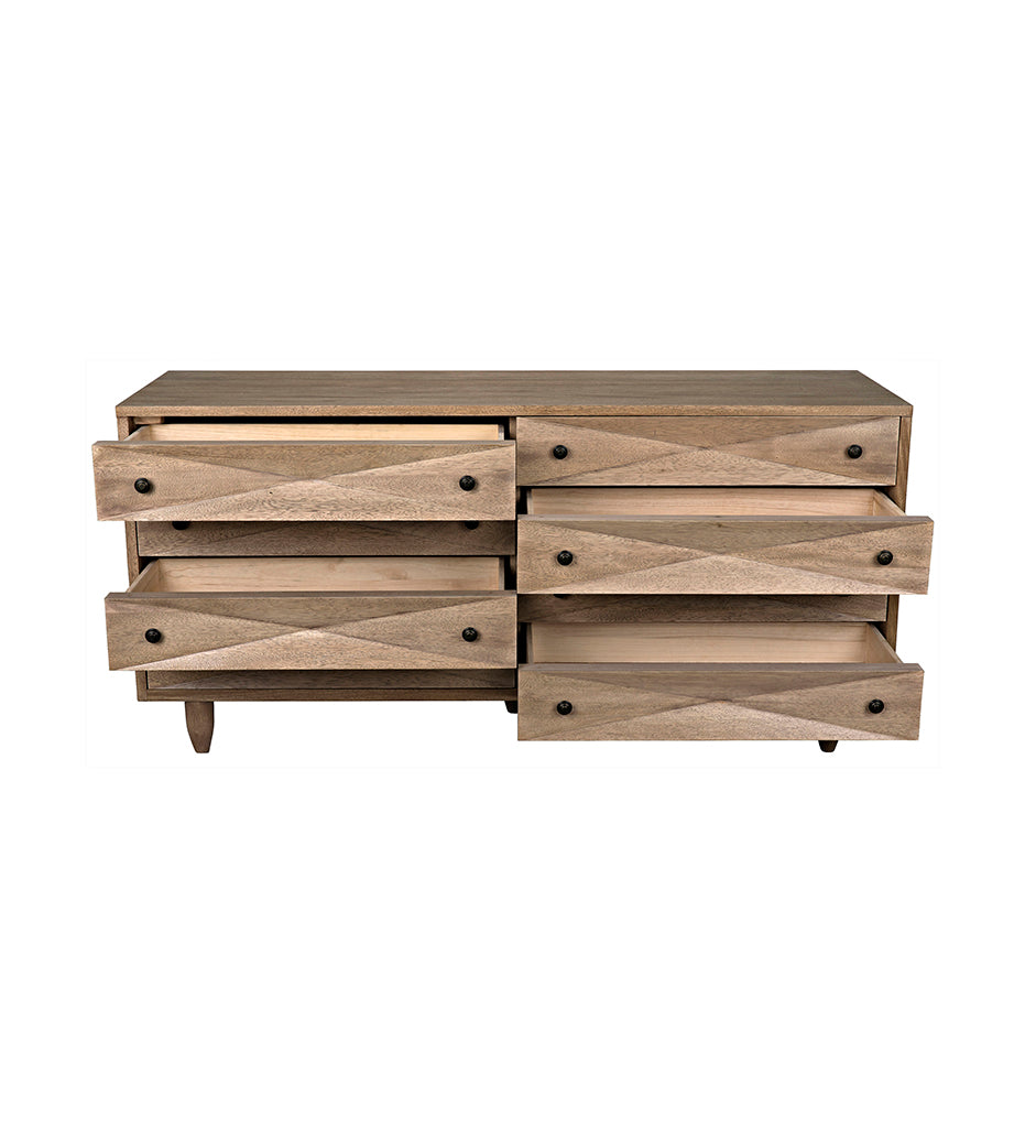 Allred Collaborative - Noir - Diamond Double Chest - Washed Walnut - Diamond Double Chest - Washed Walnut - GDRE180-2WAW