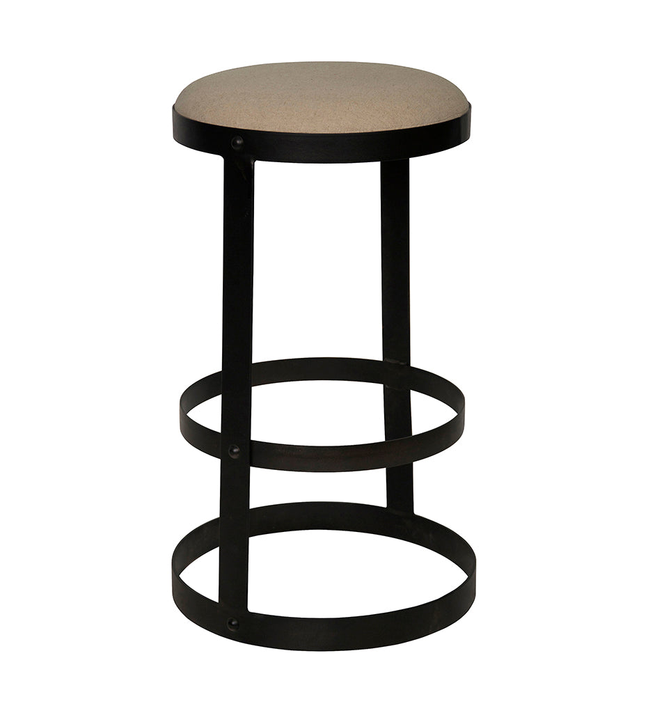 Allred Collaborative - Noir - Dior Bar Stool - Black Steel - Dior Bar Stool - Black Steel - GSTOOL118MTB-L