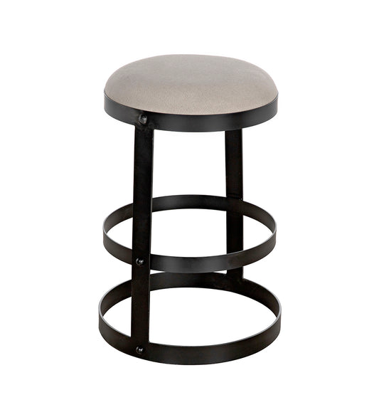 Allred Collaborative - Noir - Dior Counter Stool - Black Steel - Dior Counter Stool - Black Steel - GSTOOL118MTB-S