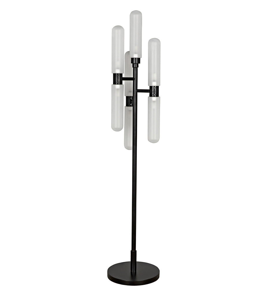 Allred Collaborative - Noir - Dominique Floor Lamp - Black Metal - Dominique Floor Lamp - Black Metal - PZ007MTB