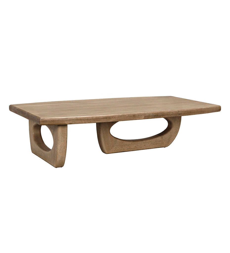 Allred Collaborative - Noir - Douglas Coffee Table - Bleached Walnut - Douglas Coffee Table - Bleached Walnut - GTAB1019BW