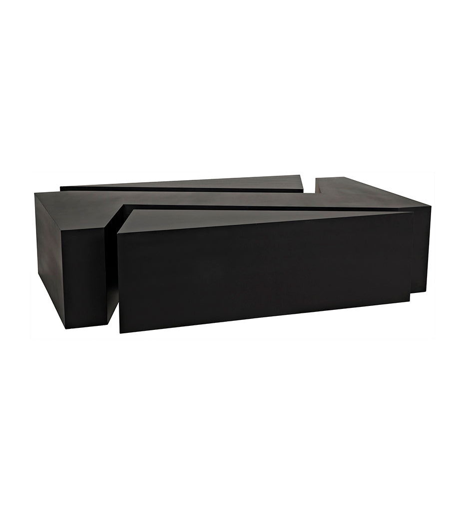 Allred Collaborative - Noir - Element Coffee Table - Black Steel - Element Coffee Table - Black Steel - GTAB1066MTB