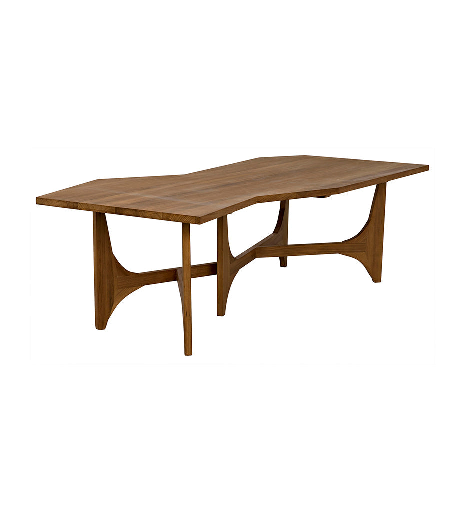 Allred Collaborative - Noir - Fenton Coffee Table - Gold Teak - Fenton Coffee Table - Gold Teak - GTAB1045GT