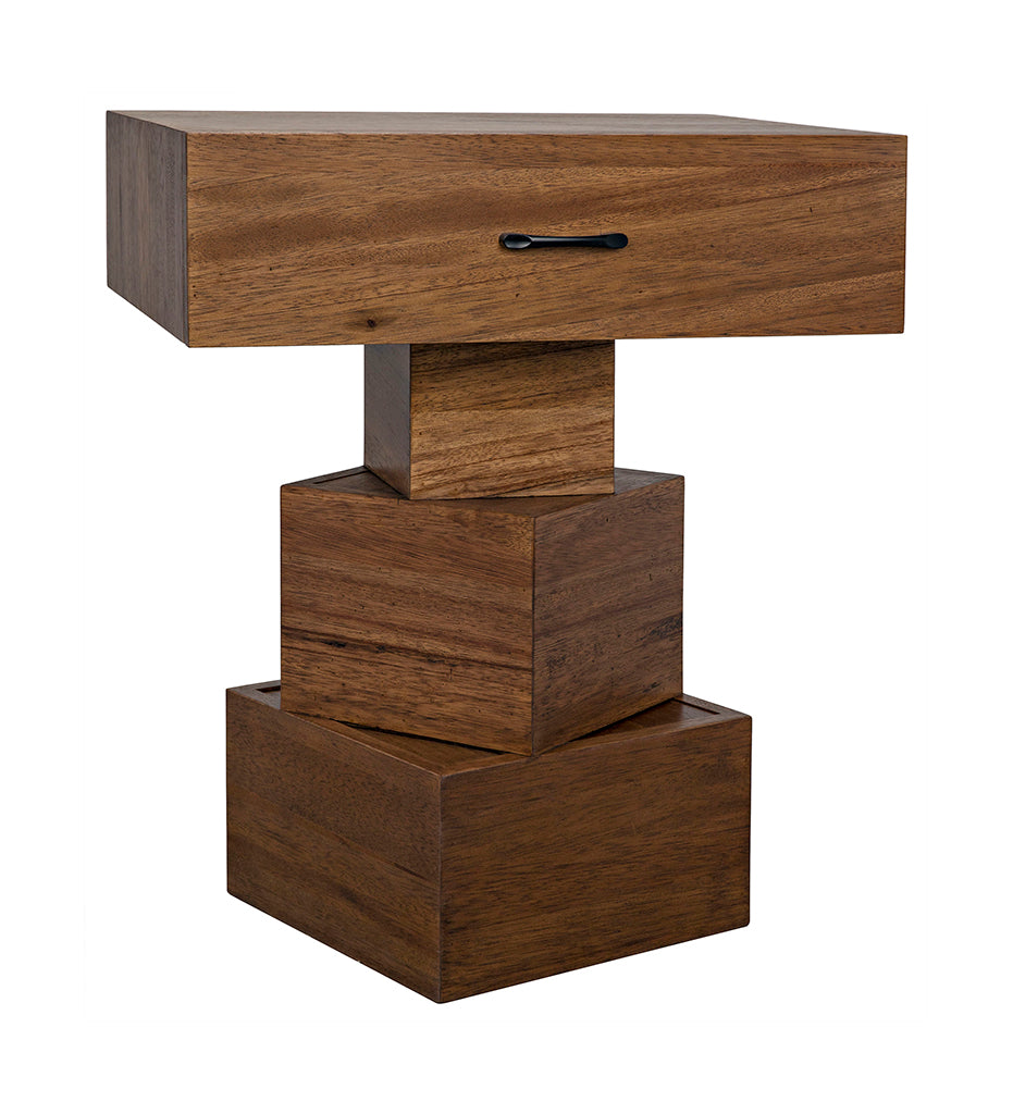 Allred Collaborative - Noir - Grobius Side Tables - Dark Walnut - Grobius Side Tables - Dark Walnut - GTAB854DW