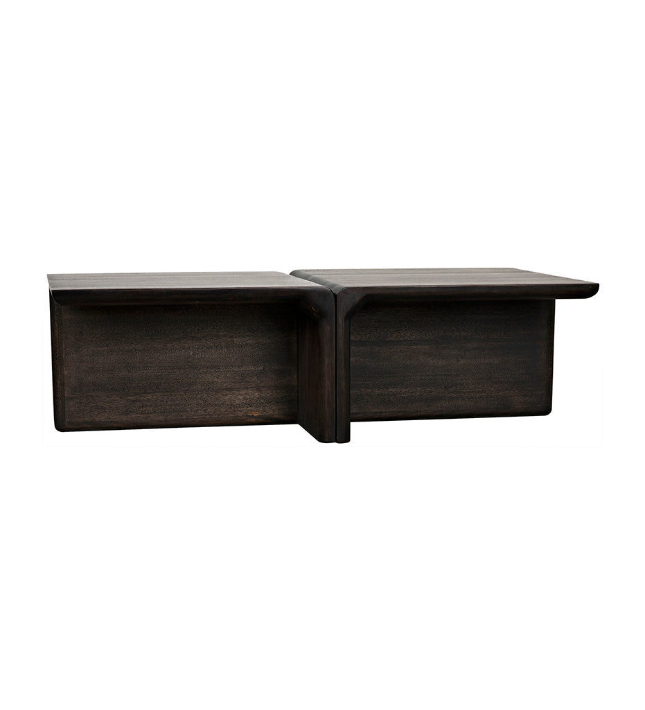 Allred Collaborative - Noir - Hagen Coffee Table - Ebony Walnut - Hagen Coffee Table - Ebony Walnut - GTAB1071EB