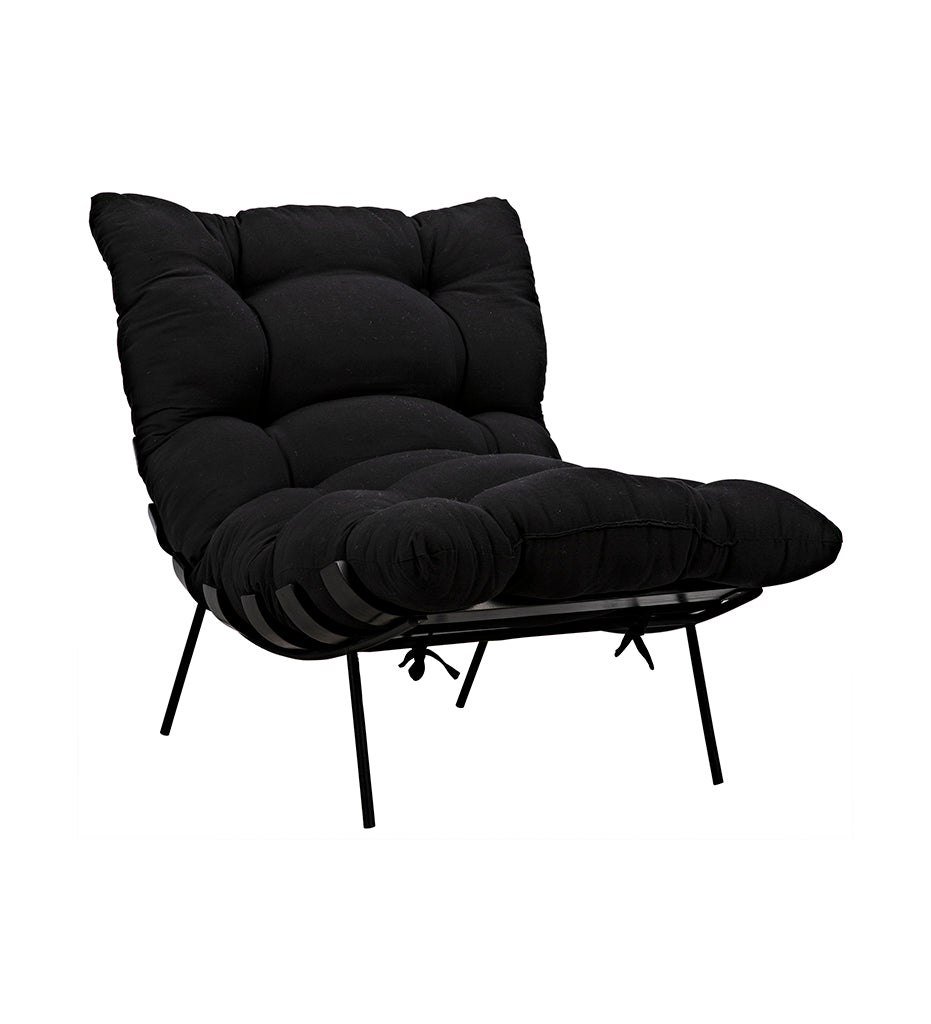 Allred Collaborative - Noir - Hanzo Chair with Steel Legs - Charcoal Black - Hanzo Chair with Steel Legs - Charcoal Black - AE-85CHB